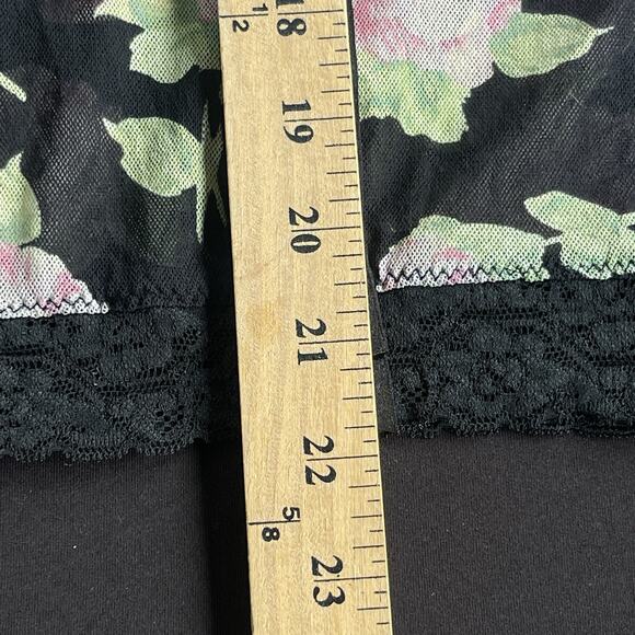 The Limited Womens Tank Top Medium Floral Mesh Lightweight Y2K Lace Trim - Picture 11 of 11